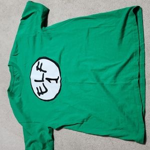 Green Adult  Elf 1  T-Shirt - large